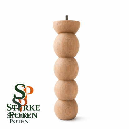 Scandanavisch houten bolvormigepoot -25cm- beukenhout